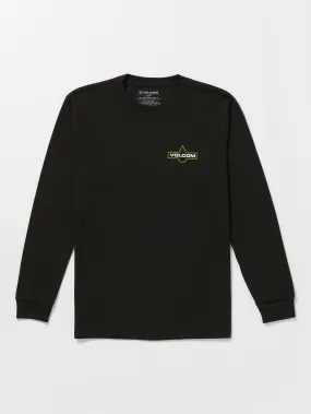 Branding Iron Long Sleeve Tee  - Black